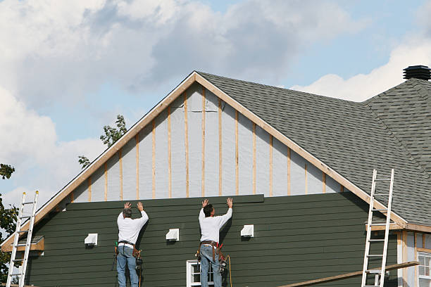 Professional Siding technician working in Palatine, IL
